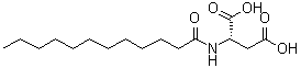 N-(1-氧代十二烷基)-DL-天冬氨酸分子结构 (CAS 57229-73-9)
