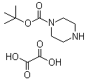 1-哌嗪甲酸叔丁酯草酸盐分子结构 (CAS 57260-72-7)