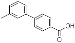 3'-甲基联苯-4-甲酸分子结构 (CAS 5728-33-6)