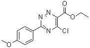 5-Chloro-3-(4-methoxyphenyl)-1,2,4-triazine-6-carboxylic acid ethyl ester molecular structure (CAS 572920-44-6)