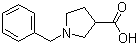 1-苄基吡咯烷-3-甲酸分子结构 (CAS 5731-18-0)