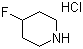 结构式 CAS# 57395-89-8, 4-氟哌啶盐酸盐