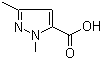 1,3-二甲基-1H-吡唑-5-甲酸分子结构 (CAS 5744-56-9)
