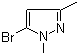 5-溴-1,3-二甲基-1H-吡唑分子结构 (CAS 5744-70-7)