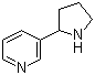 3-(吡咯烷-2-基)吡啶分子结构 (CAS 5746-86-1)