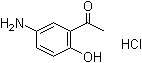 5'-氨基-2'-羟基苯乙酮盐酸盐分子结构 (CAS 57471-32-6)