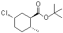 (1R,2R,5S)-rel-5-氯-2-甲基环己烷羧酸叔丁酯分子结构 (CAS 5748-22-1)