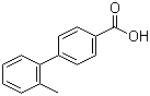 2'-甲基联苯-4-甲酸分子结构 (CAS 5748-43-6)