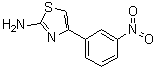 4-(3-硝基苯基)噻唑-2-胺分子结构 (CAS 57493-24-0)