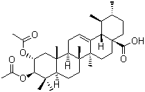 2,3-二乙酰氧基科罗索酸分子结构 (CAS 57498-76-7)