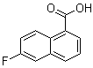 6-氟萘-1-羧酸分子结构 (CAS 575-08-6)