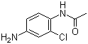 N-(4-氨基-2-氯苯基)乙酰胺分子结构 (CAS 57556-49-7)