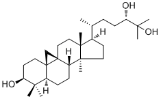 环安坦-3,24,25-三醇分子结构 (CAS 57576-29-1)
