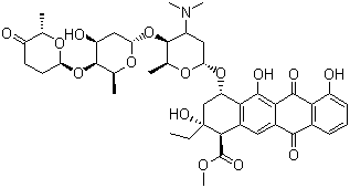 阿克拉霉素分子结构 (CAS 57576-44-0)