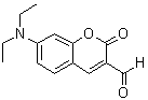 structure of CAS# 57597-64-5, 7-Diethylaminocoumarin-3-carbaldehyde;7-(Diethylamino)coumarin-3-carboxaldehyde; 7-Diethylamino-2-oxo-2H-benzopyran-3-carboxyaldehyde; 7-Diethylamino-2-oxo-2H-chromen-3-carbaldehyde