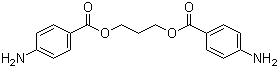 1,3-丙二醇双(4-氨基苯甲酸酯)分子结构 (CAS 57609-64-0)