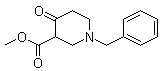 1-苄基-4-氧代哌啶-3-羧酸甲酯分子结构 (CAS 57611-47-9)