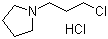 N-(3-氯丙基)吡咯烷盐酸盐分子结构 (CAS 57616-69-0)