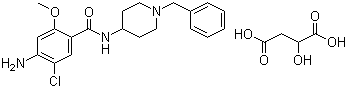 氯波必利苹果酸盐分子结构 (CAS 57645-91-7)