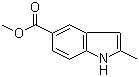 2-甲基-1H-吲哚-5-羧酸甲酯分子结构 (CAS 57663-18-0)