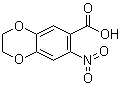 2,3-二氢-7-硝基-1,4-苯并二恶英-6-羧酸分子结构 (CAS 57672-33-0)