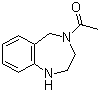 结构式 CAS# 57756-36-2, 4-乙酰基-2,3,4,5-四氢-1H-1,4-苯并二氮杂卓