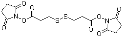 3,3'-二硫代二丙酸 二(N-羟基丁二酰亚胺酯)分子结构 (CAS 57757-57-0)