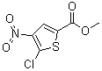 5-氯-4-硝基-2-噻吩羧酸甲酯分子结构 (CAS 57800-76-7)