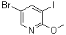 structure of CAS# 578007-66-6, 5-Bromo-3-iodo-2-methoxypyridine