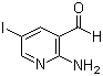 2-氨基-5-碘吡啶-3-甲醛分子结构 (CAS 578007-67-7)