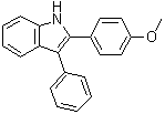 2-(4-甲氧基苯基)-3-苯基-1H-吲哚分子结构 (CAS 5782-11-6)