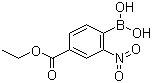 4-乙氧基甲酰-2-硝基苯硼酸分子结构 (CAS 5785-70-6)