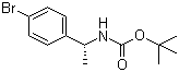 [(1R)-1-(4-溴苯基)乙基]氨基甲酸叔丁酯分子结构 (CAS 578729-21-2)