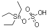 硫酸单(三乙基锡烷基)酯分子结构 (CAS 57875-67-9)