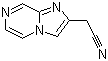咪唑并[1,2-a]吡嗪-2-乙腈分子结构 (CAS 57892-74-7)
