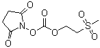 1-[[[2-(甲基磺酰基)乙氧基]羰基]氧基]-2,5-吡咯烷二酮分子结构 (CAS 57903-15-8)