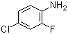 4-氯-2-氟苯胺分子结构 (CAS 57946-56-2)
