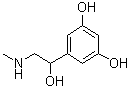 3,5-二羟基-alpha-(甲基氨基甲基)苄醇分子结构 (CAS 57959-90-7)