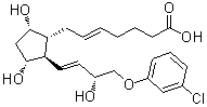 (+)-5-反式-氯前列醇分子结构 (CAS 57968-81-7)