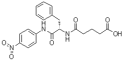 N-戊二酰-L-苯丙氨酰对硝基苯胺分子结构 (CAS 5800-34-0)