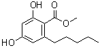 2,4-二羟基-6-戊基苯甲酸甲酯分子结构 (CAS 58016-28-7)