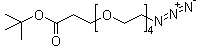 15-叠氮基-4,7,10,13-四氧杂十五烷酸叔丁酯分子结构 (CAS 581066-04-8)