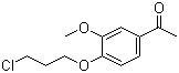 4-(3-氯丙氧基)-3-甲氧基苯乙酮分子结构 (CAS 58113-30-7)