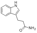 3-(1H-吲哚-3-基)丙酰胺分子结构 (CAS 5814-93-7)