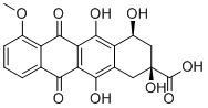 1-去甲基羟基柔红霉酮分子结构 (CAS 58199-98-7)