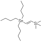 三丁基[(1E)-2-(三甲基硅烷基)乙烯基]锡烷分子结构 (CAS 58207-97-9)