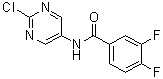 N-(2-氯-5-嘧啶基)-3,4-二氟苯甲酰胺分子结构 (CAS 582323-16-8)