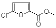 5-氯-2-呋喃羧酸甲酯分子结构 (CAS 58235-81-7)