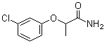 2-(3-氯苯氧基)丙酰胺分子结构 (CAS 5825-87-6)