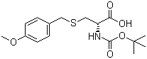Boc-S-(4-甲氧基苄基)-D-半胱氨酸分子结构 (CAS 58290-35-0)